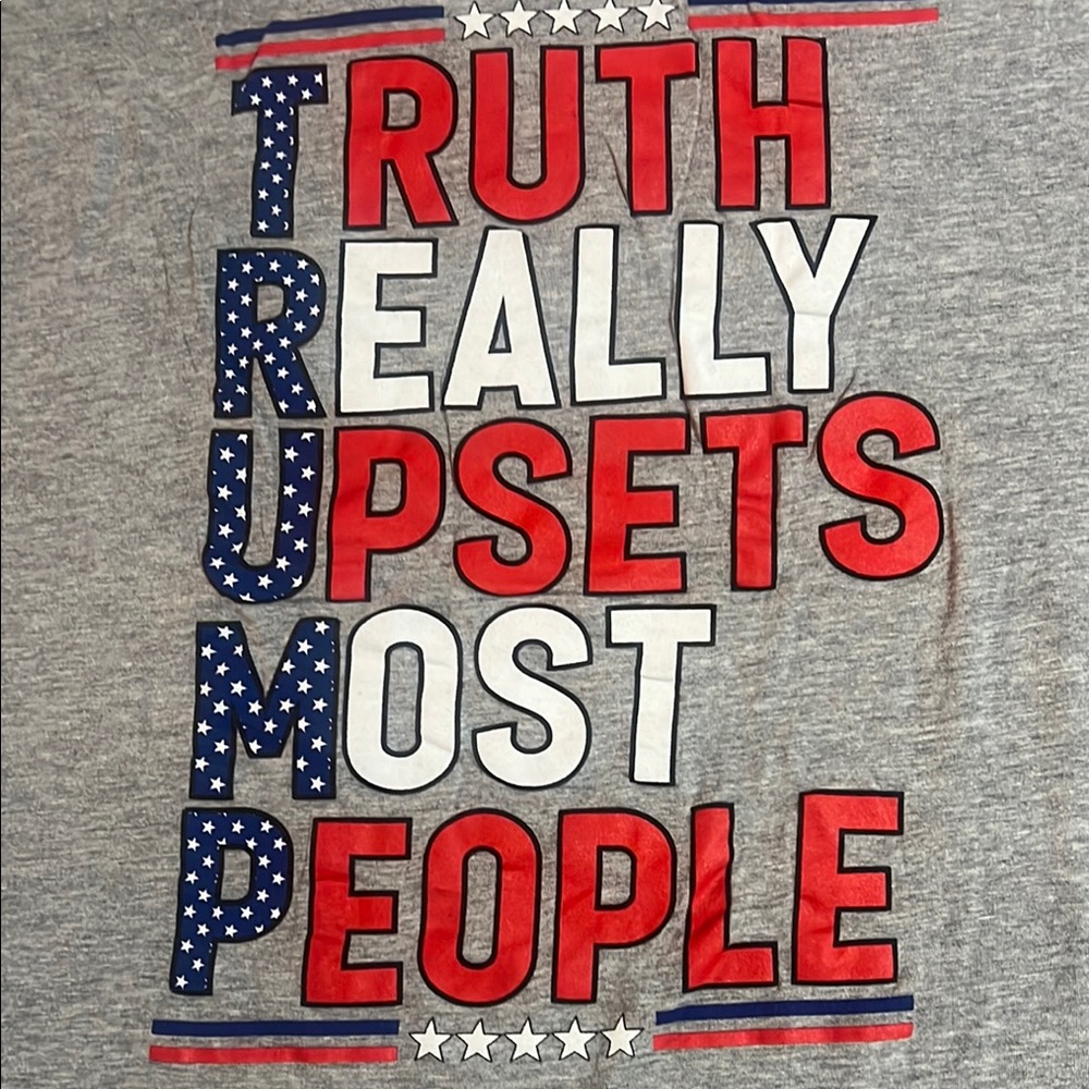 Gray Graphic Tee - Short Sleeve Trump